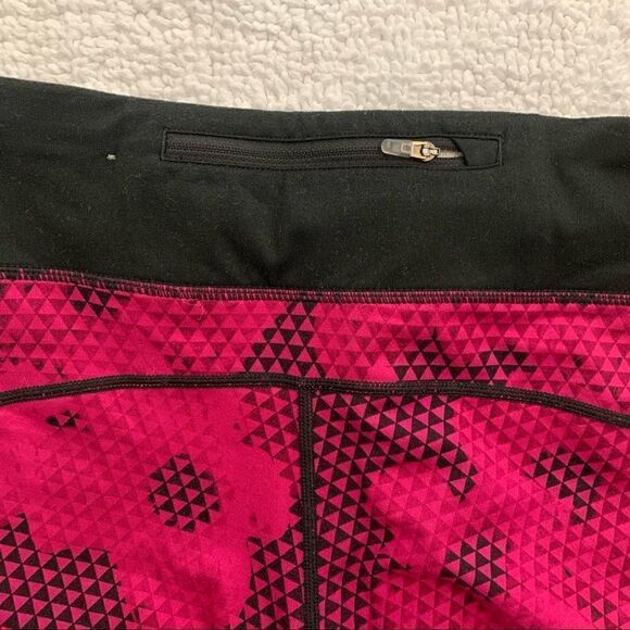 Nike Dry-Fit Running Athletic Crop Pants Pink & Black Dot Cano Women’s Small (S) - Picture 9 of 10